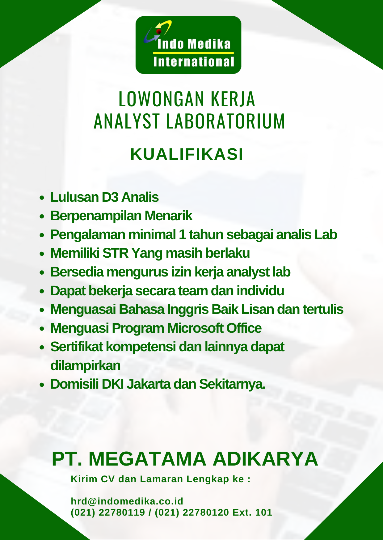 Karir -Indo Medika International